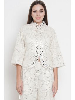 Twenty Nine - Short Ivory Asymmetrical Jacket