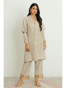 Twenty Nine - Mirror Work Cherry Blossom Cuff Sleeves Jacket