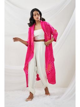 Twenty Nine - Gajji Silk Bandhani Pockets Overlay