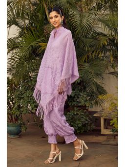 Twenty Nine - Crushed Bandhani Tassel Poncho