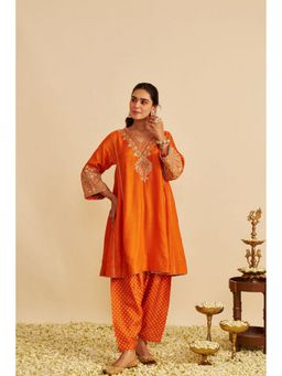 Sheetal Batra - Niyah - Orange Short Chauga With Salwar (Lxrts)