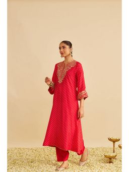 Sheetal Batra - Shezia - Red Long Chauga With Salwar