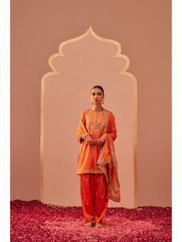 Sheetal Batra - Nafisah - Tangerine Orange Kurta With Salwar