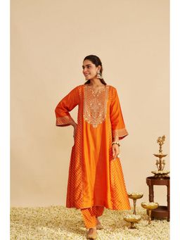 Sheetal Batra - Esra - Orange Long Chauga With Salwar