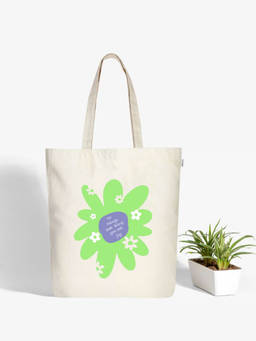 EcoRight - Wild Flower Canvas Tote Bag with Zip