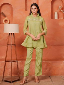 GULABI DORI - Light Green Handwork Co-Ord Set