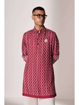 S&N by Shantnu Nikhil - Cherry Kurta Allover Print