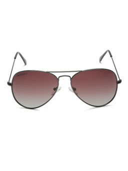 SunVoir - Unisex Brown Gradient Aviator TAC Polarized Full Rim Metal Frame SUNV-020-C10 (58)