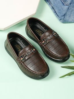 Tiny Bugs - Boys Dark Brown Loafers
