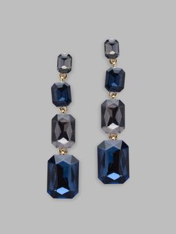 Globus - Gold Plated Geometric Drop Earring-3619318001