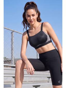 Zivame - Women Black Solid/Plain Polyester Blend Push Up Bra