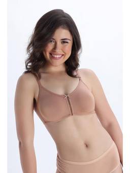 Zivame - Women Brown Solid/Plain Polyester Blend T-Shirt Bra