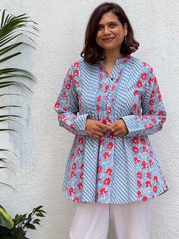Chidiyaa - Meher Block Printed Cotton Kurti