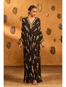 Masaba - Black Cherry Vine Kaftan