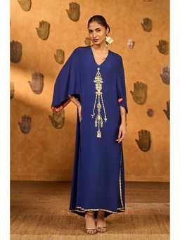 Masaba - Sapphire Blue Tribal Whisper Kaftan