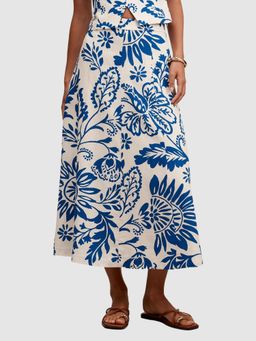 Forever New - Darcy Printed Seamed Midi Skirt