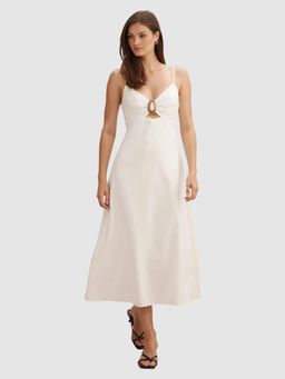 Forever New - Alice Gathered Hardware Midi Dress