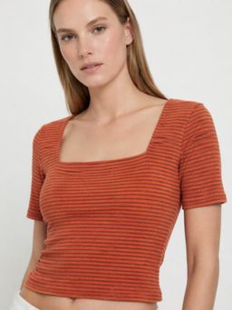 Cover Story - Abbey Road Orange Crop Top