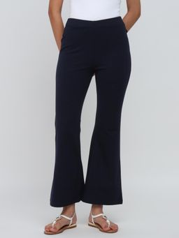 Cover Story - Navy Blue Flared Leggings
