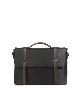 Scarters - Retro 2.0, 15.6 inch Laptop & MacBook Briefcase Messenger Bag Jet Black