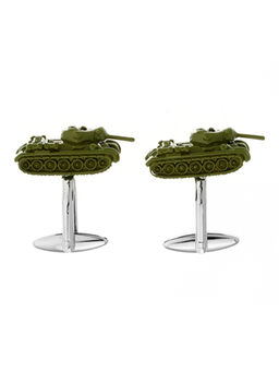 The Tie Hub - Green Military Tank Cufflink