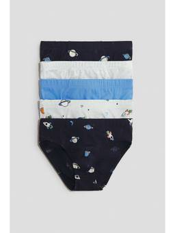 H&M - Boys Multi-Color 5-Pack Cotton Briefs