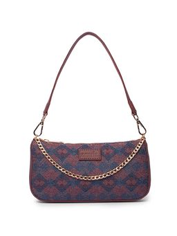 Zouk - Geometric Printed Women Handcrafted Multicolor Baguette Bag