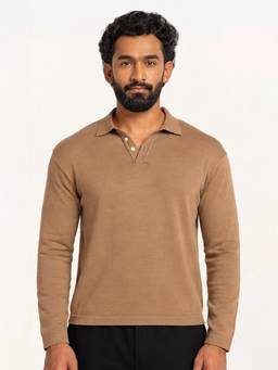 TERRA LUNA - Mauve Ilan Sand Dune Regular Fit T-Shirt