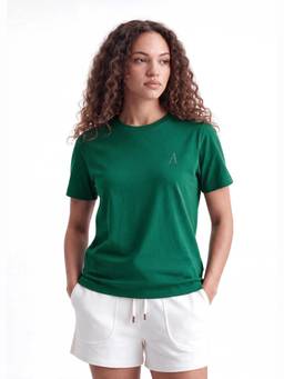 Alonge - Pine Green Icotton Signature Crew Neck T-Shirt