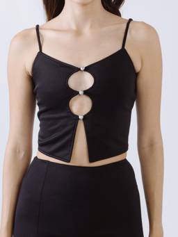 NEF'S Finds - Black Echo Crop Tops