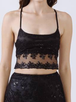 NEF'S Finds - Black Liz Crop Tops