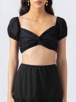 NEF'S Finds - Black Heidi Crop Tops