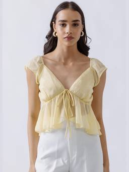 NEF'S Finds - Yellow Lemon Tanks Top