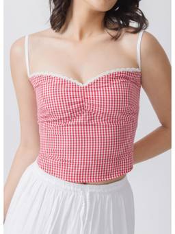 NEF'S Finds - Red Camille Crop Tops