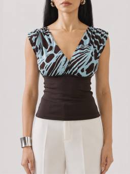 NEF'S Finds - Blue Zanzi Tank Tops