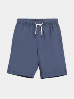 Tommy Hilfiger - Boys Blue Regular Fit Solid Mid Rise Shorts