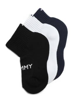 Tommy Hilfiger - Boys Multi-Color Printed Cotton Socks (Pack of 3)