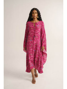 Vishala Shree - Pink Primrose Kaftan Dress