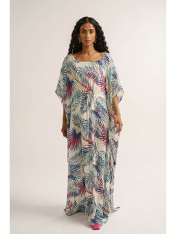 Vishala Shree - White Squill Kaftan Dress