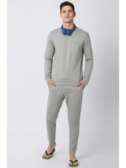Peter England - Men Grey T Shirt And Joggers (Set of 2)