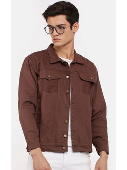 Voxati - Brown Men Denim Jacket