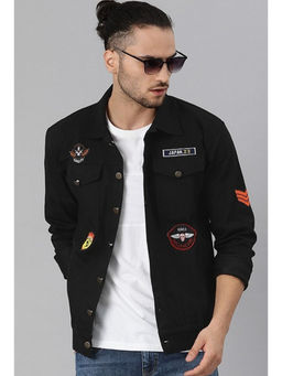 Voxati - Black Men Denim Jacket