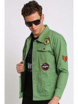 Voxati - Green Men Denim Jacket