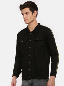 Voxati - Black Men Denim Jacket