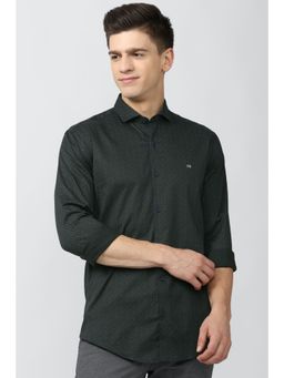 Peter England - Men Black Athletic Fit Formal Shirt