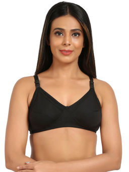 Mine4Nine - Non Padded Full Coverage All Day Comfort Maternity Bra Black & White (Pack of 2)