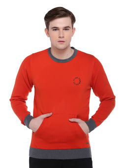 Club York - Men Rust Solid Pullover