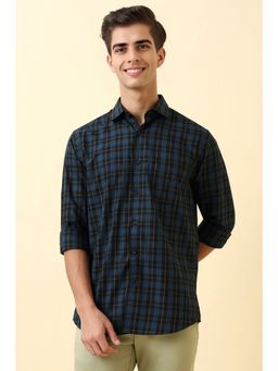 Allen Solly - Men Black Check Full Sleeves Casual Shirt