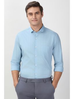 Peter England - Men Light Blue Slim Fit Full Sleeves Formal Shirt