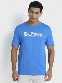 Ben Sherman - Men Blue Crew Neck T-Shirt